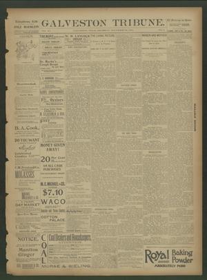 Primary view of object titled 'Galveston Tribune. (Galveston, Tex.), Vol. 15, No. 2, Ed. 1 Thursday, November 29, 1894'.