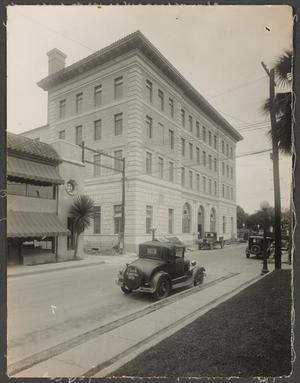 Primary view of object titled '[Brownsville Courthouse and Post Office From Tenth Street]'.