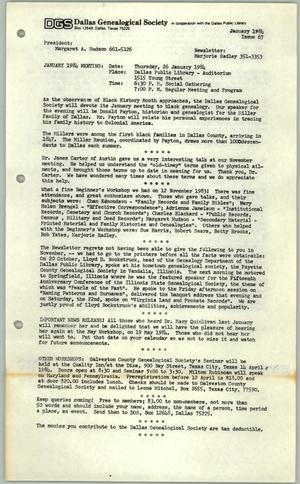 DGS Newsletter, Number 67, January 1984
