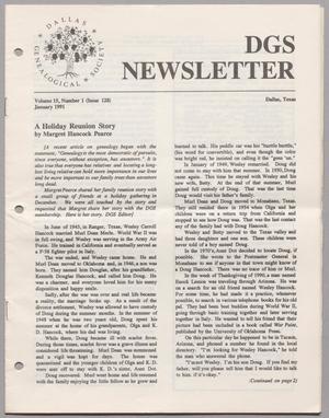 DGS Newsletter, Volume 15, Number 1, January 1991