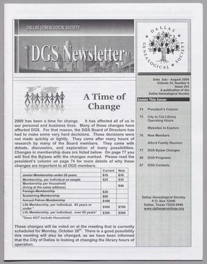 DGS Newsletter, Volume 34, Number 6, July/August 2009