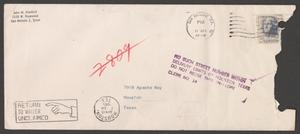 Primary view of object titled '[Envelope Addressed to 7918 Apache Way, Houston, Texas]'.