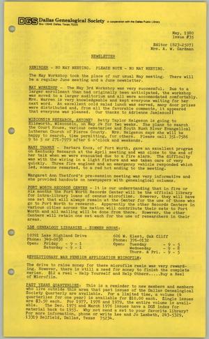 DGS Newsletter, Number 35, May 1980