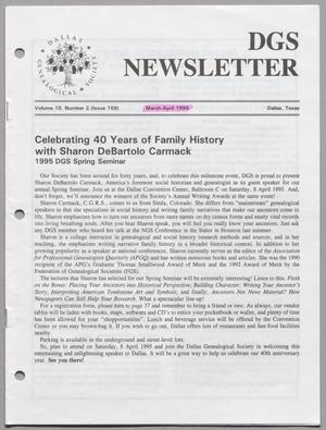 DGS Newsletter, Volume 10, Number 2, March-April 1995