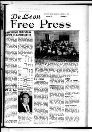De Leon Free Press (De Leon, Tex.), Vol. 74, No. 17, Ed. 1 Thursday, October 17, 1963