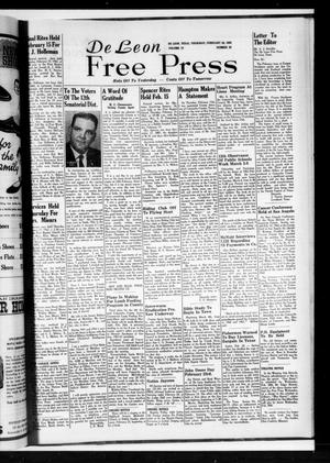 De Leon Free Press (De Leon, Tex.), Vol. 72, No. 35, Ed. 1 Thursday, February 22, 1962
