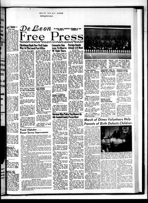 Primary view of object titled 'De Leon Free Press (De Leon, Tex.), Vol. 75, No. 25, Ed. 1 Thursday, December 10, 1964'.