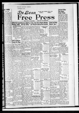 Primary view of object titled 'De Leon Free Press (De Leon, Tex.), Vol. 72, No. 51, Ed. 1 Thursday, June 14, 1962'.