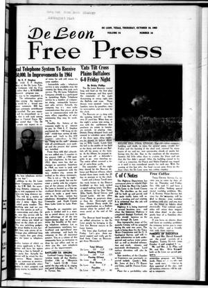 De Leon Free Press (De Leon, Tex.), Vol. 74, No. 16, Ed. 1 Thursday, October 10, 1963