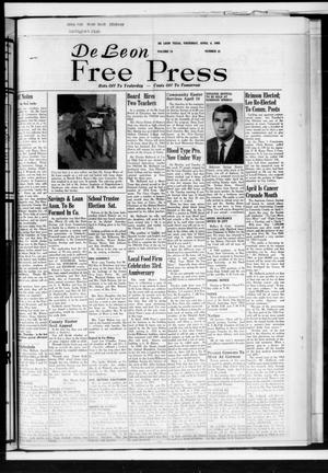 De Leon Free Press (De Leon, Tex.), Vol. 73, No. 41, Ed. 1 Thursday, April 4, 1963