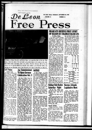 De Leon Free Press (De Leon, Tex.), Vol. 74, No. 14, Ed. 1 Thursday, September 26, 1963