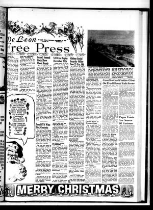 Primary view of object titled 'De Leon Free Press (De Leon, Tex.), Vol. 75, No. 27, Ed. 1 Thursday, December 24, 1964'.