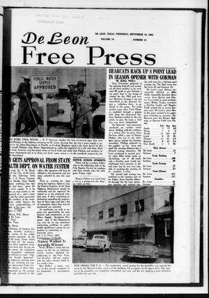 De Leon Free Press (De Leon, Tex.), Vol. 74, No. 12, Ed. 1 Thursday, September 12, 1963