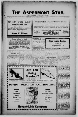 The Aspermont Star (Aspermont, Tex.), Vol. 22, No. 39, Ed. 1  Thursday, April 15, 1920