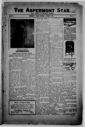 The Aspermont Star (Aspermont, Tex.), Vol. 23, No. 12, Ed. 1  Thursday, October 7, 1920