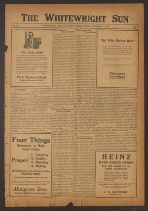 The Whitewright Sun (Whitewright, Tex.), Vol. 39, No. 18, Ed. 1 Friday, November 7, 1919