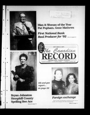 The Canadian Record (Canadian, Tex.), Vol. 103, No. 11, Ed. 1 Thursday, March 18, 1993