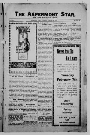 The Aspermont Star (Aspermont, Tex.), Vol. 24, No. 29, Ed. 1  Thursday, January 26, 1922