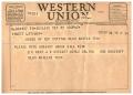 Primary view of [Telegram from M. E. West, J. W. Stewart, and Merle Dalton, March 29, 1955]