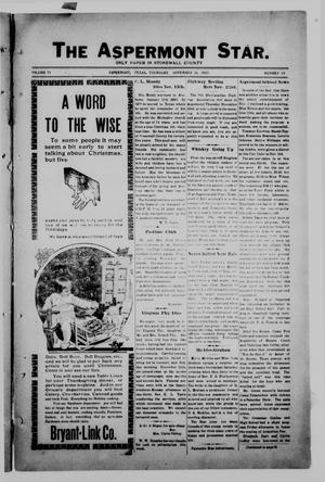 The Aspermont Star (Aspermont, Tex.), Vol. 25, No. 19, Ed. 1  Thursday, November 16, 1922