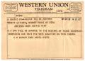 Letter: [Telegram from R. W. Varner to Truett Latimer, April 22, 1957]