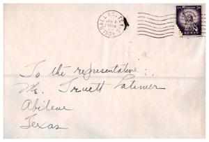 [Envelope Addressed to T. Latimer from E. B. Woodruff - 1955]