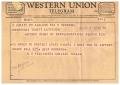 Letter: [Telegram from C. R. Pennington, March 5, 1957]