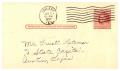 Thumbnail image of item number 2 in: '[Postcard from Dorothy Roberson to Truett Latimer, January 11, 1957]'.