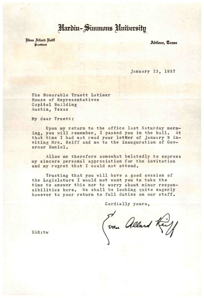 inauguration letter