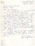 Letter: [Letter from Mrs. Andy Shouse to Truett Latimer, February 15, 1957]