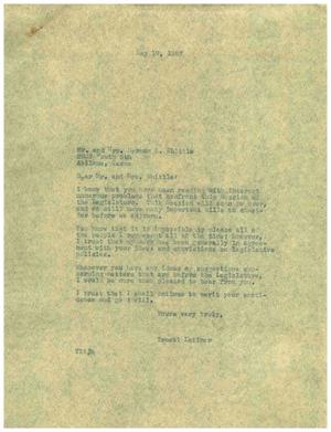 [Letter from Truett Latimer to Mr. and Mrs. Herman L. Whittle, May 17, 1957]