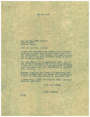 [Letter from Truett Latimer to Dr. and Mrs. Erle Sellers, May 17, 1957]