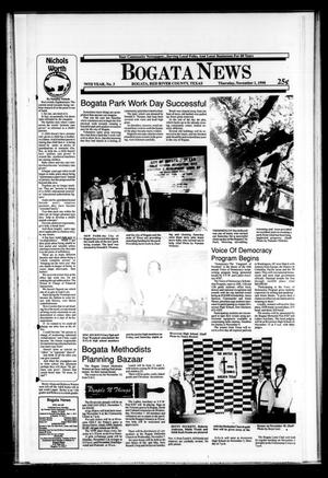 Primary view of object titled 'Bogata News (Bogata, Tex.), Vol. 79, No. 3, Ed. 1 Thursday, November 1, 1990'.