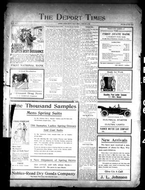 The Deport Times (Deport, Tex.), Vol. 6, No. 1, Ed. 1 Friday, February 6, 1914