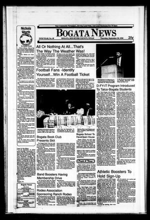 Bogata News (Bogata, Tex.), Vol. 79, No. 49, Ed. 1 Thursday, September 20, 1990