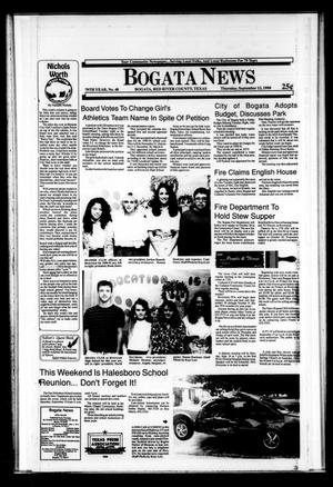 Bogata News (Bogata, Tex.), Vol. 79, No. 48, Ed. 1 Thursday, September 13, 1990