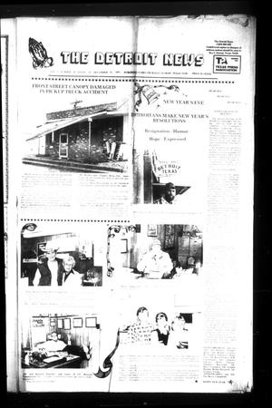The Detroit News (Detroit, Tex.), Vol. 1, No. 39, Ed. 1 Thursday, December 31, 1981