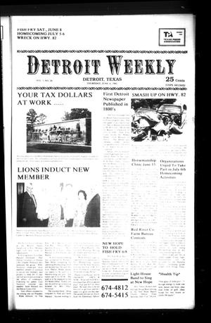 Detroit Weekly (Detroit, Tex.), Vol. 5, No. 20, Ed. 1 Thursday, June 6, 1991