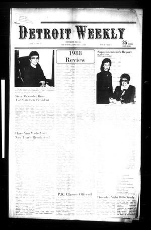 Detroit Weekly (Detroit, Tex.), Vol. 3, No. 27, Ed. 1 Thursday, January 5, 1989