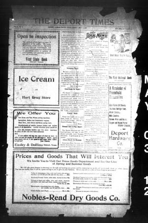 The Deport Times (Deport, Tex.), Vol. 4, No. 13, Ed. 1 Friday, May 3, 1912