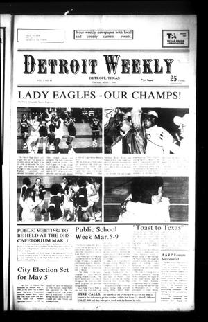 Detroit Weekly (Detroit, Tex.), Vol. 3, No. 82, Ed. 1 Thursday, March 1, 1990