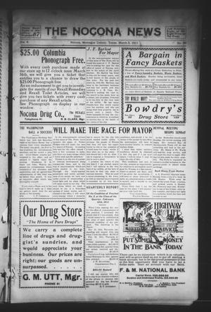 Primary view of object titled 'The Nocona News (Nocona, Tex.), Vol. 6, No. 38, Ed. 1 Friday, March 3, 1911'.
