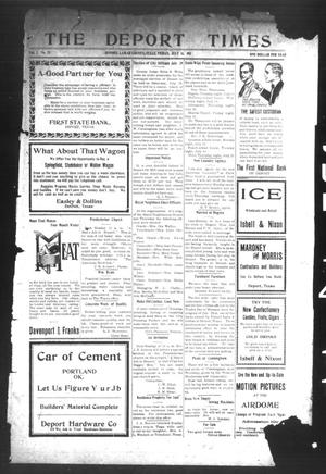 The Deport Times (Deport, Tex.), Vol. 3, No. 22, Ed. 1 Friday, July 14, 1911
