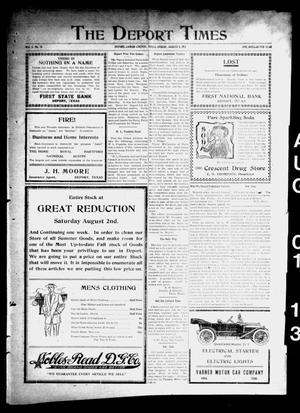 The Deport Times (Deport, Tex.), Vol. 5, No. 26, Ed. 1 Friday, August 1, 1913