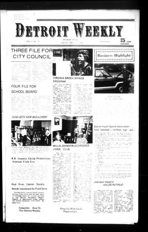 Detroit Weekly (Detroit, Tex.), Vol. 3, No. 39, Ed. 1 Thursday, March 30, 1989