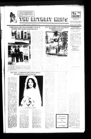 Primary view of object titled 'The Detroit News (Detroit, Tex.), Vol. 2, No. 27, Ed. 1 Thursday, September 30, 1982'.