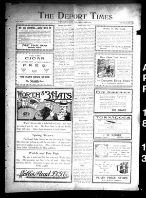 The Deport Times (Deport, Tex.), Vol. 5, No. 11, Ed. 1 Friday, April 18, 1913