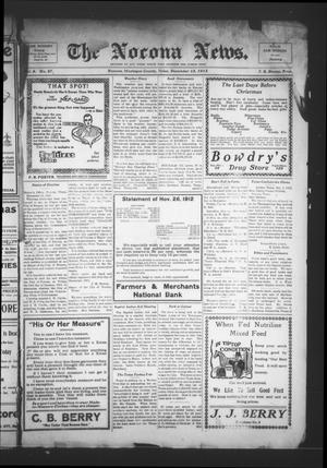 The Nocona News. (Nocona, Tex.), Vol. 8, No. 27, Ed. 1 Friday, December 13, 1912