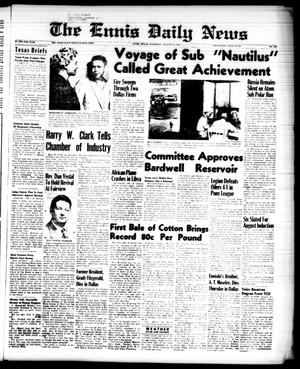 The Ennis Daily News (Ennis, Tex.), Vol. 67, No. 188, Ed. 1 Saturday, August 9, 1958