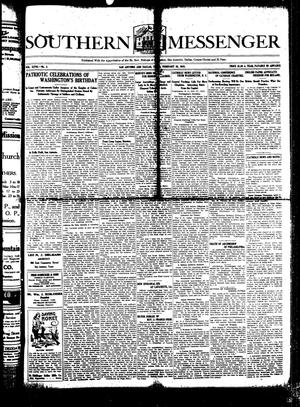 Southern Messenger (San Antonio and Dallas, Tex.), Vol. 27, No. 3, Ed. 1 Thursday, February 28, 1918